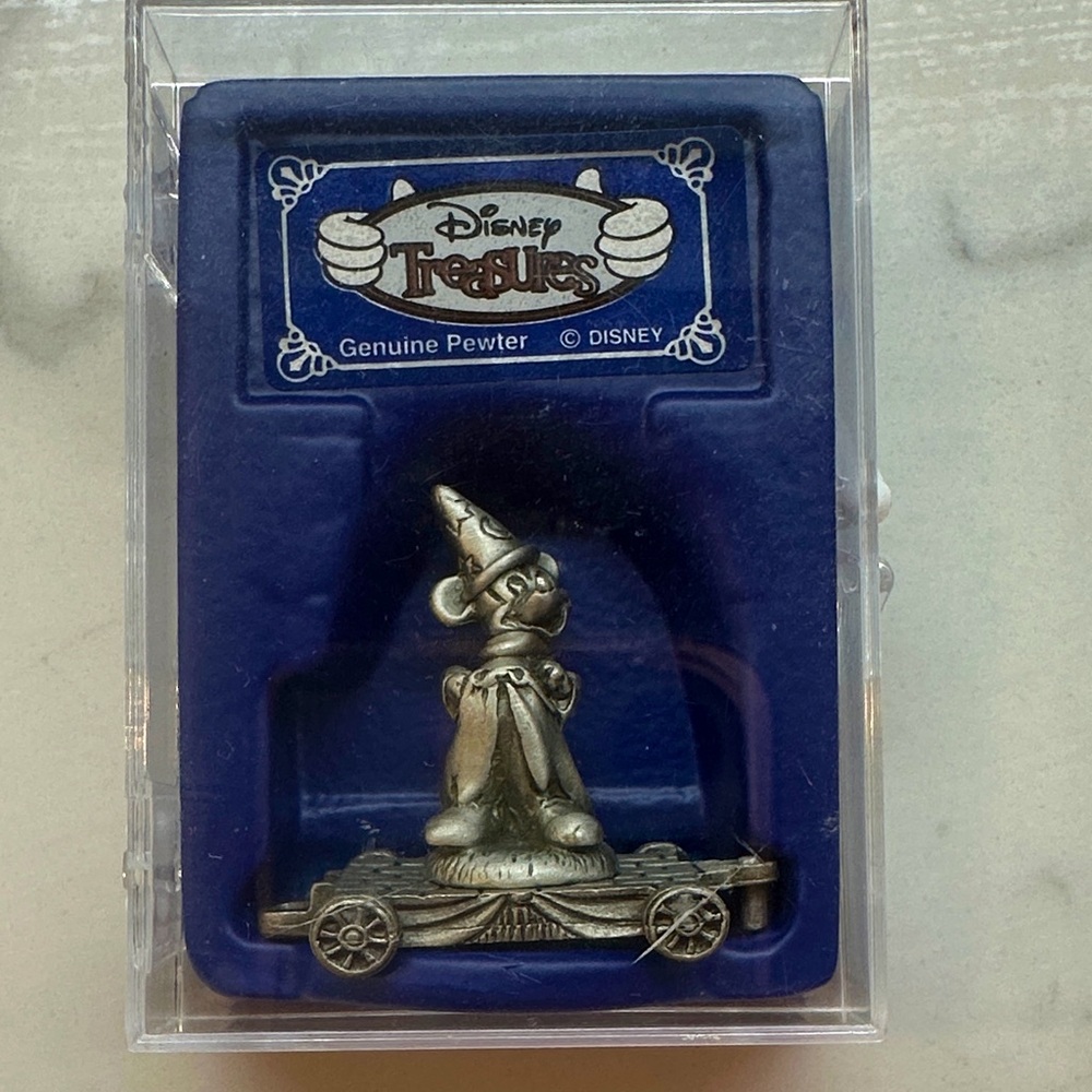 Disney Treasures Fine Pewter Sorcerer Mickey Train Figurine | Fantasia MIB